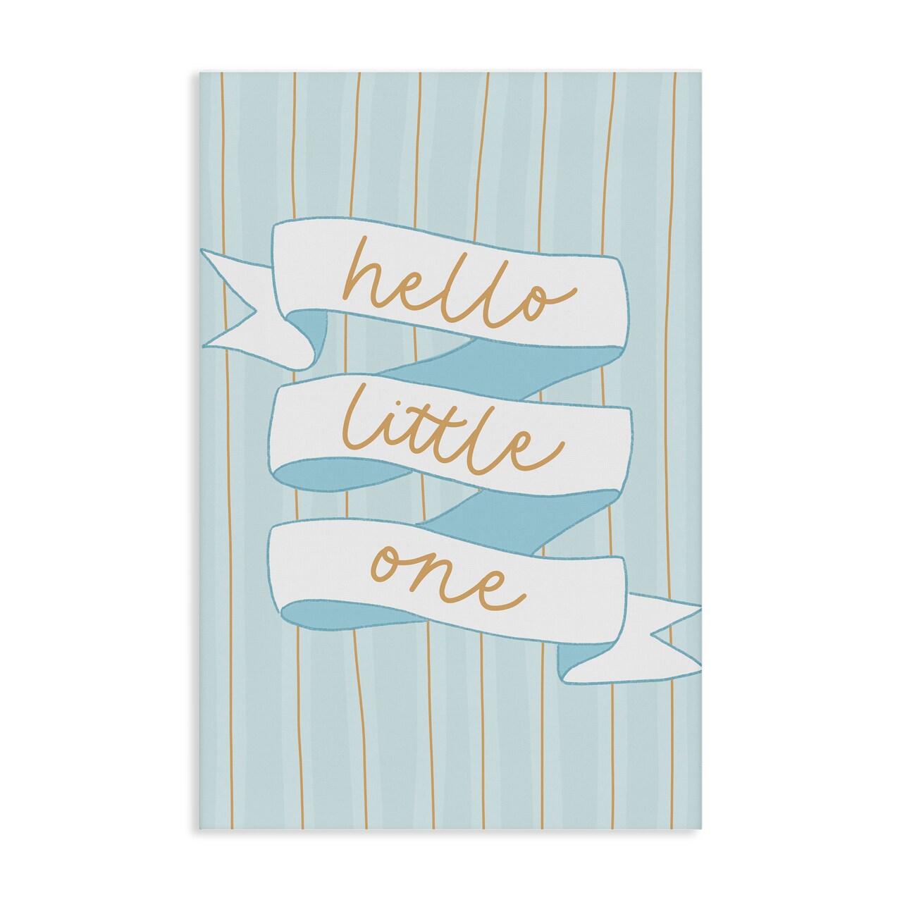 Stupell Industries Blue Hello Little One Canvas, design by Amanda Houston